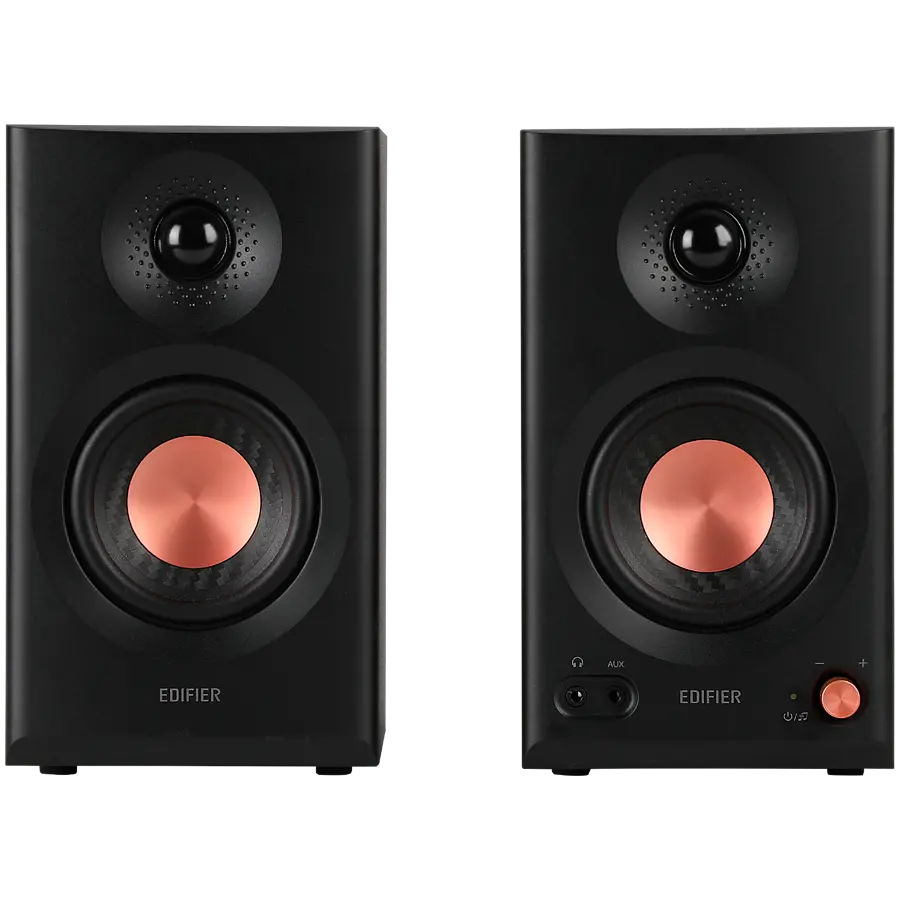 Edifier MR3 Active Studio Monitors, BT V5.4, RCA, AUX, 1-inch Tweeters, 3.5-inch Drivers, 36W (RMS), Tone Control Dials, Black - image 2