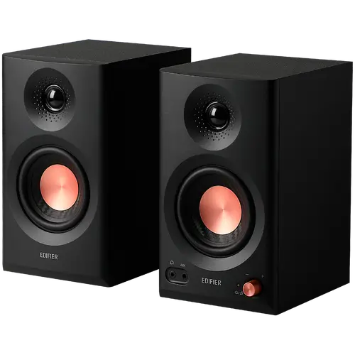 Edifier MR3 Monitoare de studio active, BT V5.4, RCA, AUX, Tweetere de 1 inci, Difuzoare de 3.5 inci, 36W (RMS), Butoane rotative de reglare - 1