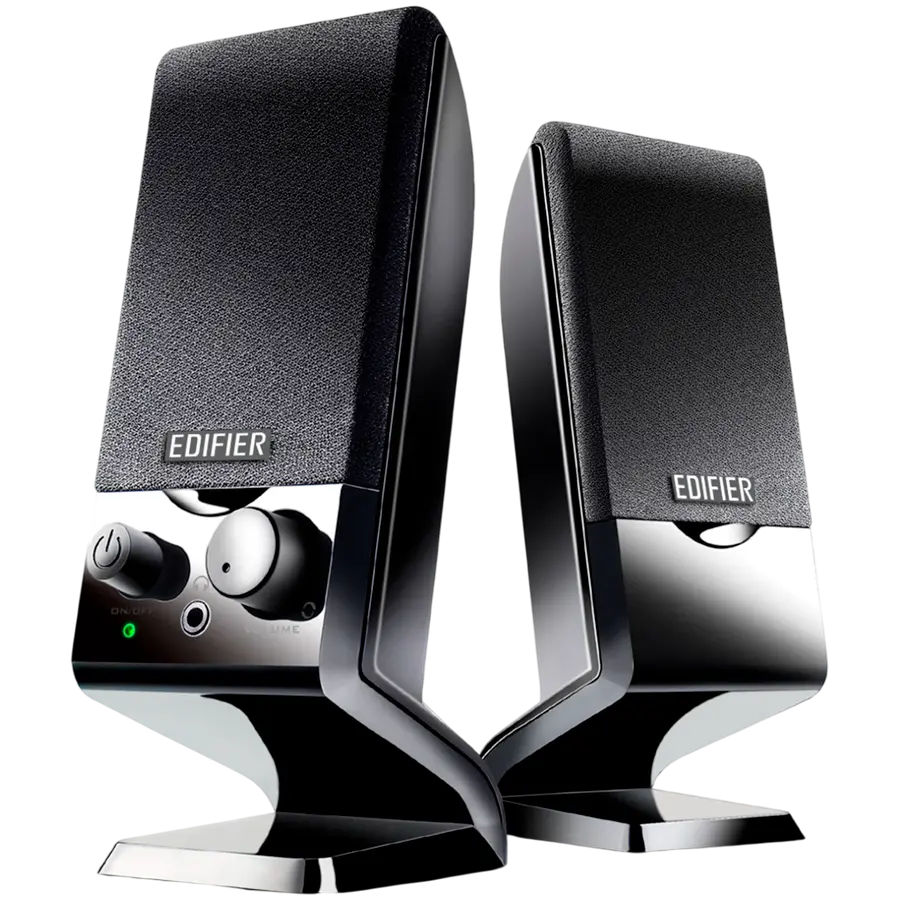 Sistem audio Edifier M1250 2.0, USB, AUX, 1.2W (RMS), control al volumului, Negru