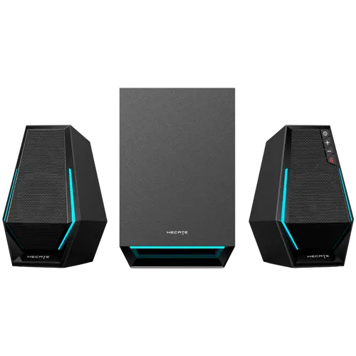 Edifier G1500 MAX 2.1 Audio System, BT V5.3, USB, AUX, 2.5-inch Drivers, 4-inch Subwoofer, RGB Lighting, 30W (RMS), Black - image 2