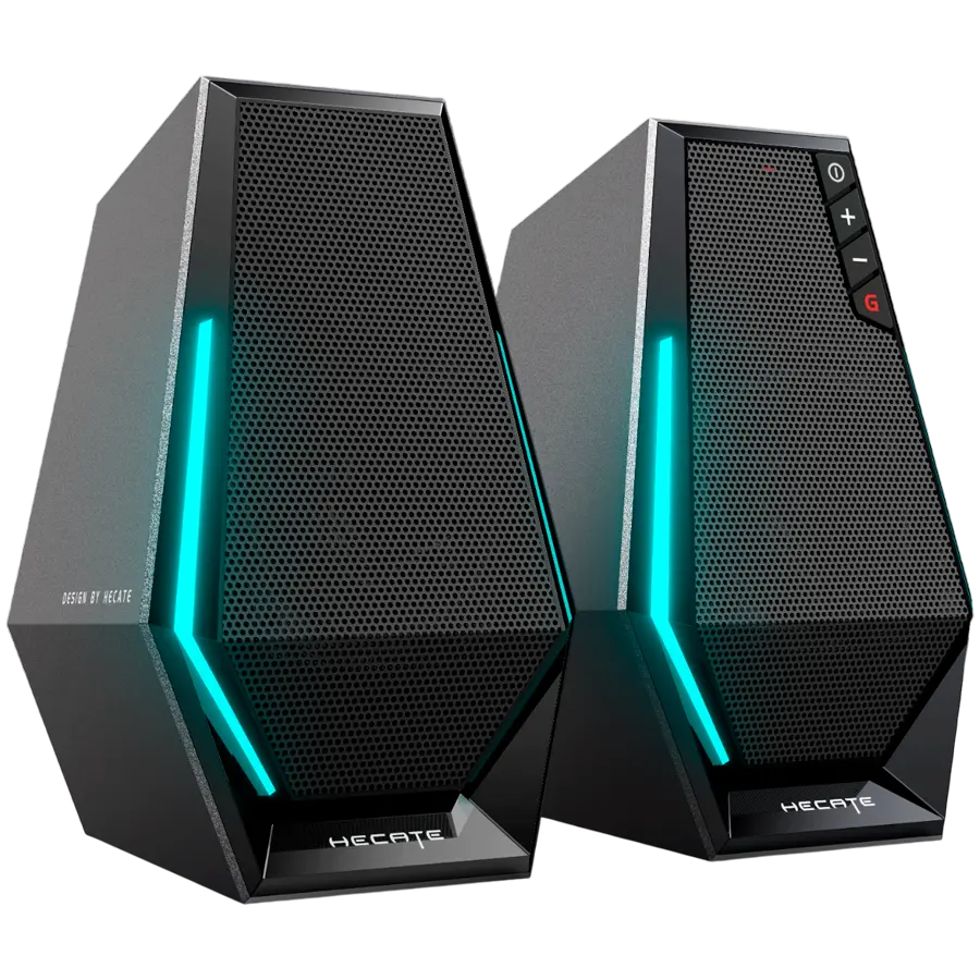 Edifier G1500 2.0 Audio System, BT V5.3, USB, AUX, 2.5-inch Drivers, RGB Lighting, 5W (RMS), Black - image 1