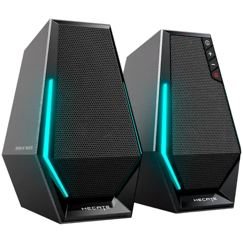 Edifier G1500 2.0 Audio System, BT V5.3, USB, AUX, 2.5-inch Drivers, RGB Lighting, 5W (RMS), Black - image 1