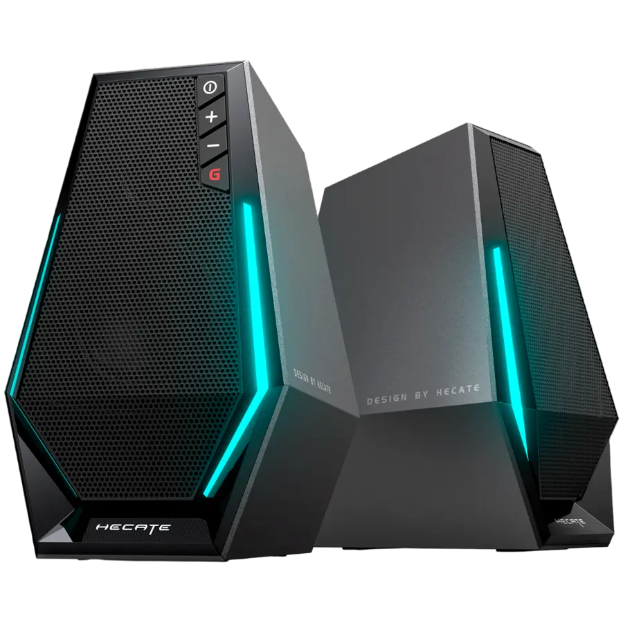Edifier G1500 2.0 Audio System, BT V5.3, USB, AUX, 2.5-inch Drivers, RGB Lighting, 5W (RMS), Black - image 2
