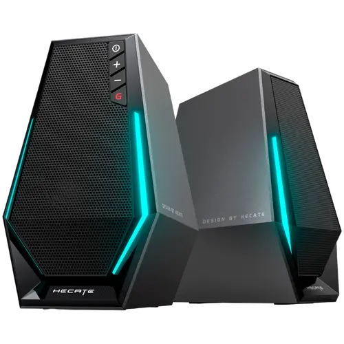 Edifier G1500 2.0 Audio System, BT V5.3, USB, AUX, 2.5-inch Drivers, RGB Lighting, 5W (RMS), Black - image 2