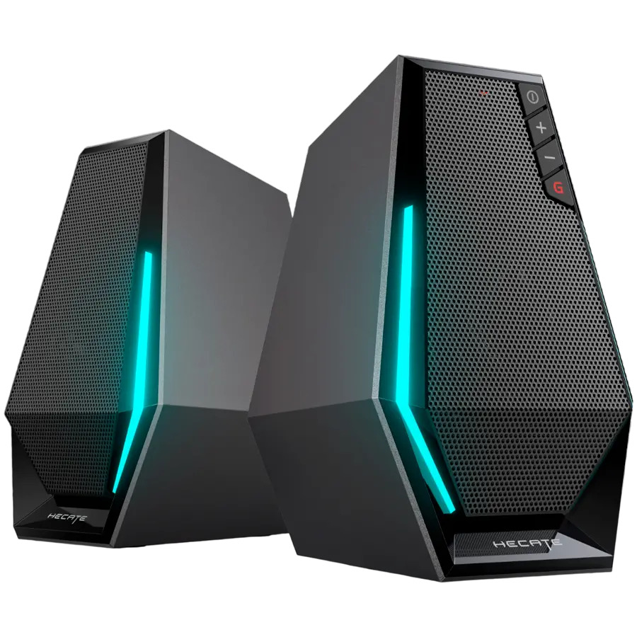 Edifier G1500 2.0 Audio System, BT V5.3, USB, AUX, 2.5-inch Drivers, RGB Lighting, 5W (RMS), Black - image 3
