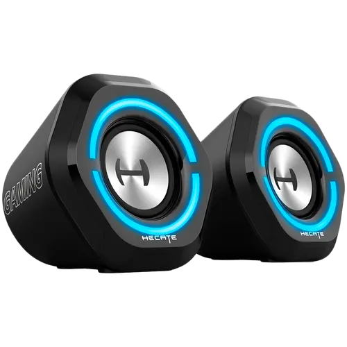 Edifier G1000 2.0 Audio System, BT V5.3, USB, AUX, 2.5-inch Drivers, RGB Lighting, 5W (RMS), Black - image 1