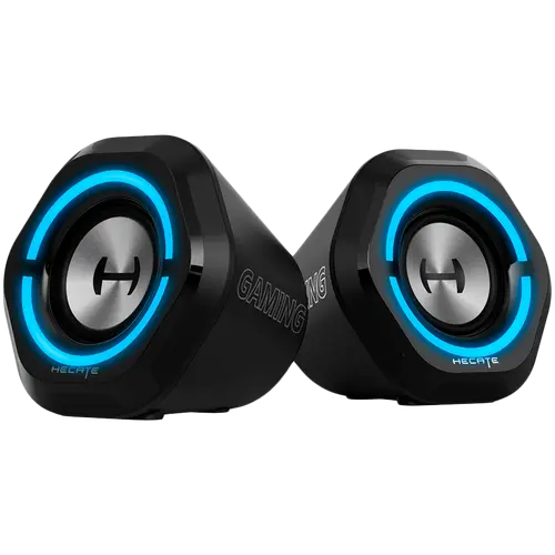 Edifier G1000 Ηχοσύστημα 2.0, BT V5.3, USB, AUX, Driver 2.5 ιντσών, Φωτισμός RGB, 5W (RMS), Μαύρο - 1