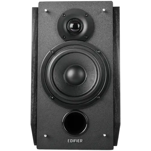Edifier R1855DB 2.0 Bookshelf Speakers, BT V5.1, Optical, Coaxial, RCA, 0.75-inch Tweeters, 4-inch Drivers, Sub-Out, 70W (RMS), Control Knobs and Remote Control, Matte Black - image 3