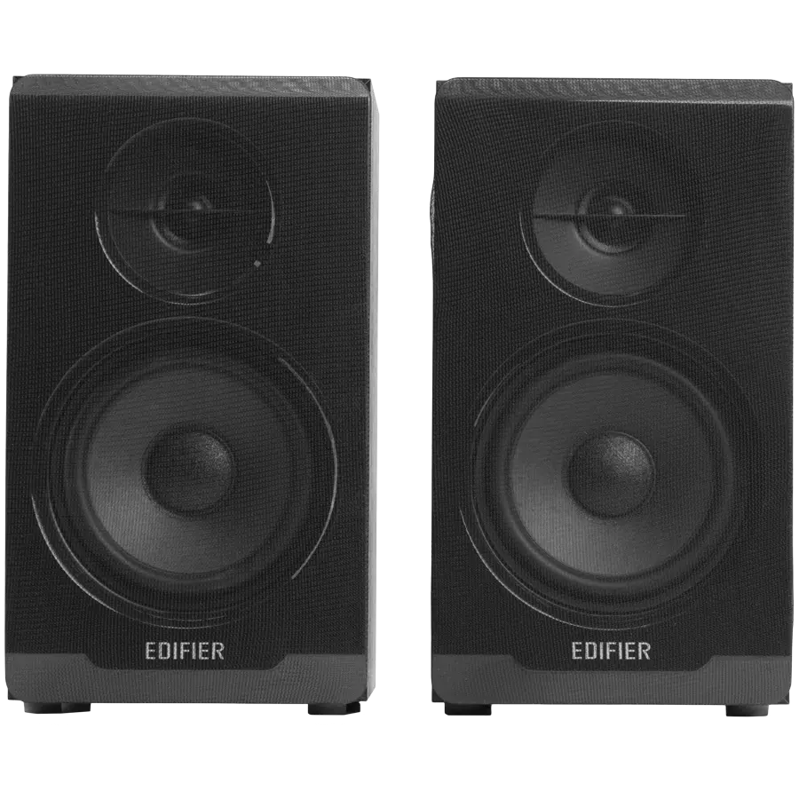 Edifier R33BT 2.0 Bookshelf Speakers, BT V5.0, AUX, 0.5-inch Tweeters, 3.5-inch Drivers, 10W (RMS), Control Buttons, Black