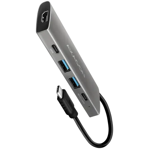 AXAGON HMC-5G21 2x USB-A + 2x USB-C + HDMI 4K/30Hz, USB-C 3.2 Gen 2 10Gbps hub, PD 60W, 13cm USB-C cable