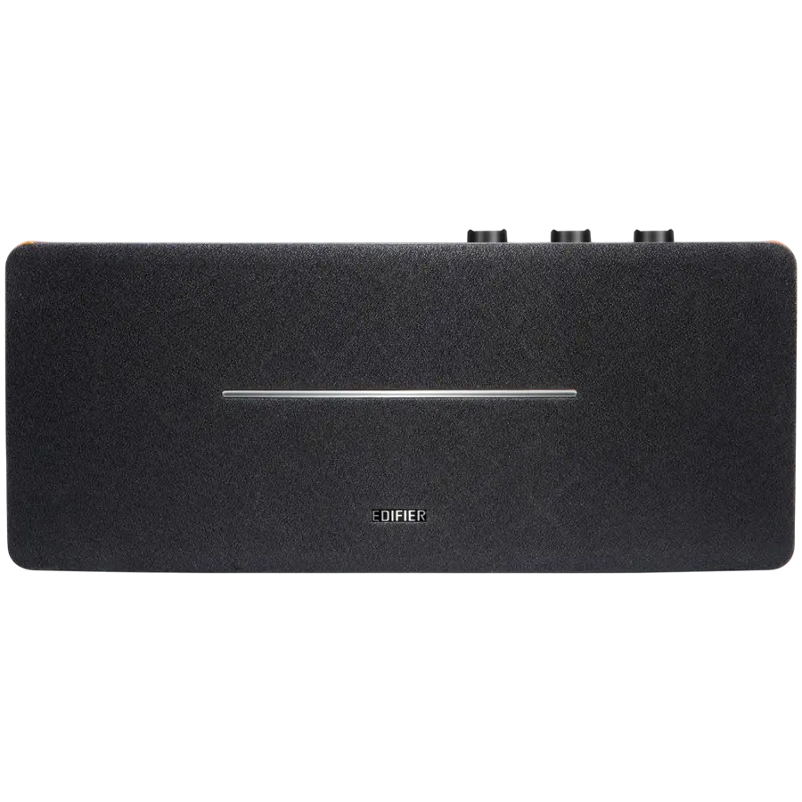 Edifier D12 2.0 Bluetooth Speaker, BT V5.0, RCA, AUX, 2x 4-inch Midrange Drivers, 2x 19mm Tweeters, Remote Control and Top-Mounted Controls, Brown - image 1