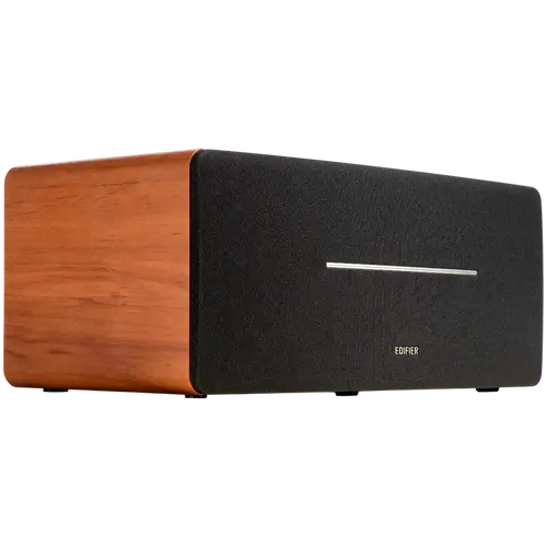 Edifier D12 2.0 Ηχείο Bluetooth, BT V5.0, RCA, AUX, 2x Midrange 4 ιντσών, 2x Tweeters 19mm, Τηλεχειριστήριο και χειριστήρια στην πάνω πλευρά, Καφέ - 1