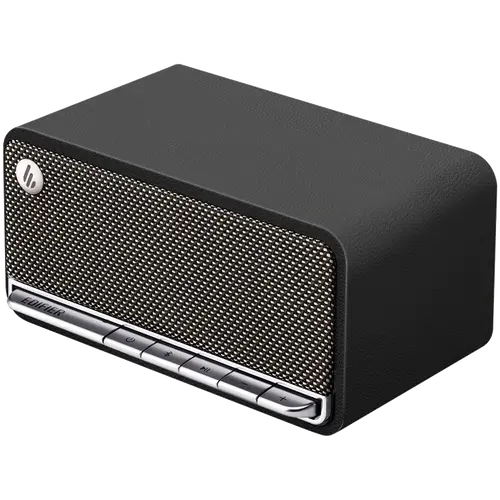 Edifier MP230 Bluetooth Speaker, BT V5.0, USB-C, AUX, TF Card, 2x 48mm Drivers, USB-C, 20W (RMS), Retro Black