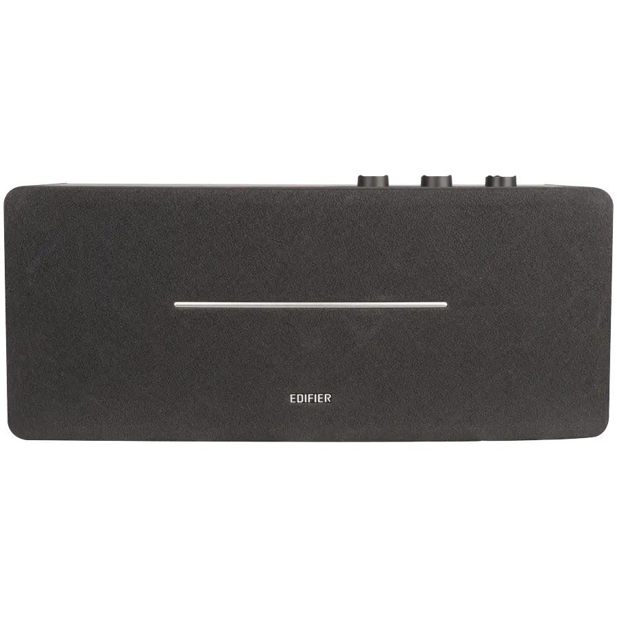 Edifier D12 2.0 Bluetooth Speaker, BT V5.0, RCA, AUX, 2x 4-inch Midrange Drivers, 2x 19mm Tweeters, Remote Control and Top-Mounted Controls, Black - image 1
