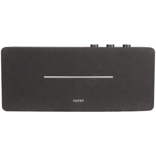 Edifier D12 2.0 Bluetooth Speaker, BT V5.0, RCA, AUX, 2x 4-inch Midrange Drivers, 2x 19mm Tweeters, Remote Control and Top-Mounted Controls, Black - image 1