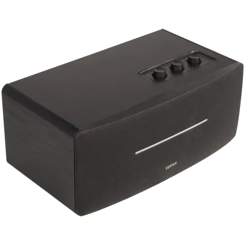 Edifier D12 2.0 Bluetooth Speaker, BT V5.0, RCA, AUX, 2x 4-inch Midrange Drivers, 2x 19mm Tweeters, Remote Control and Top-Mounted Controls, Black