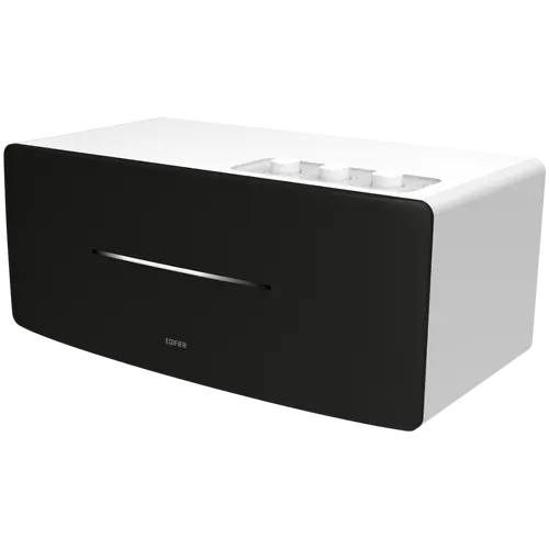 Edifier D12 2.0 Bluetooth Speaker, BT V5.0, RCA, AUX, 2x 4-inch Midrange Drivers, 2x 19mm Tweeters, Remote Control and Top-Mounted Controls, White - image 1