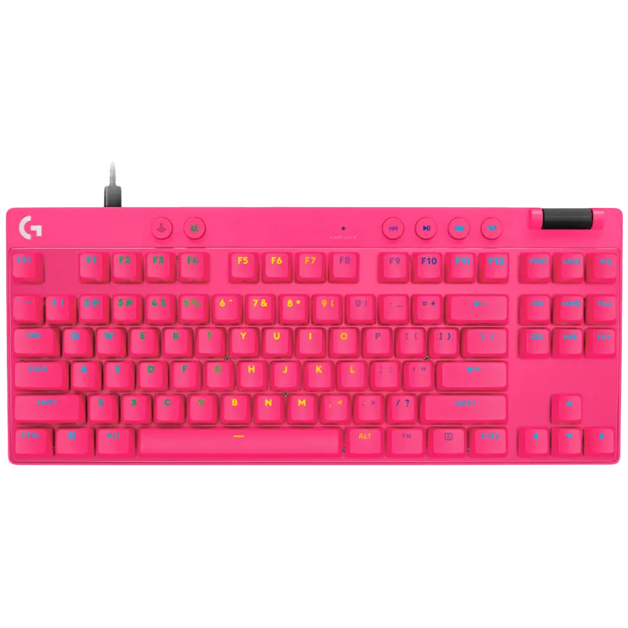 Tastatură gaming LOGITECH G PRO X TKL RAPID - MAGENTA - US INT'L - USB - EMEA28i-935 - LINEAR