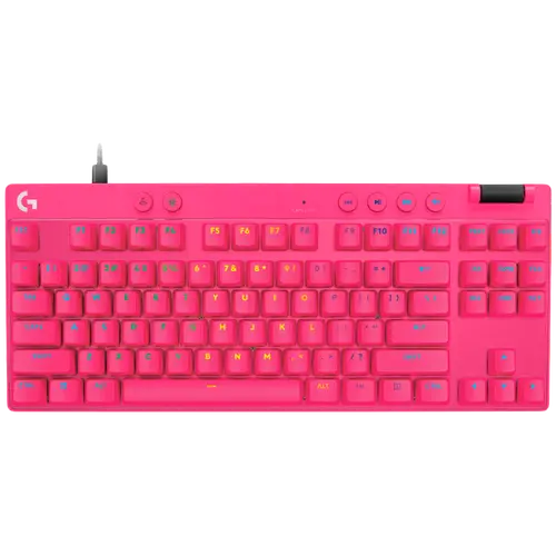 LOGITECH G PRO X TKL RAPID Gaming Keyboard - MAGENTA - US INT'L - USB - EMEA28i-935 - LINEAR
