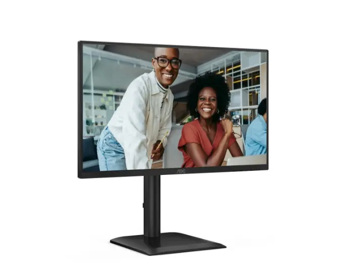 Монитор, AOC 24E4U, 23.8" IPS WLED, 1920x1080@120Hz, 4ms GtG, 300cd m/2, 1500:1, 20M:1 DCR, Adaptive Sync, FlickerFree, Anti Blue Light, 2Wx2, Tilt, Height Adjust, Pivot, Swivel, D-SUB, HDMI, DP, USB Hub - image 3