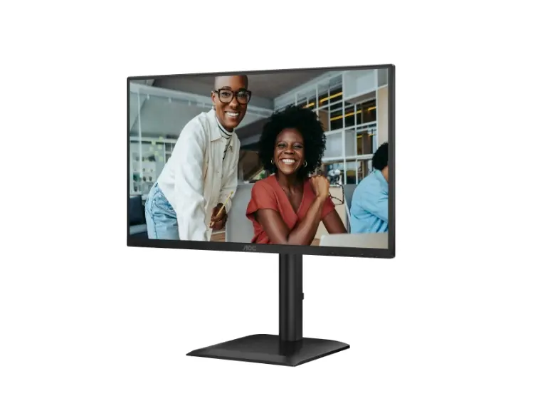 Монитор, AOC 24E4U, 23.8" IPS WLED, 1920x1080@120Hz, 4ms GtG, 300cd m/2, 1500:1, 20M:1 DCR, Adaptive Sync, FlickerFree, Anti Blue Light, 2Wx2, Tilt, Height Adjust, Pivot, Swivel, D-SUB, HDMI, DP, USB Hub - image 4