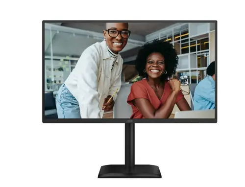 Монитор, AOC 27E4U, 27" IPS WLED, 1920x1080@120Hz, 4ms GtG, 300cd m/2, 1500:1, 20M:1 DCR, Adaptive Sync, FlickerFree, Anti Blue Light, 2Wx2, Tilt, Height Adjust, Pivot, Swivel, D-SUB, HDMI, USB Hub - image 1