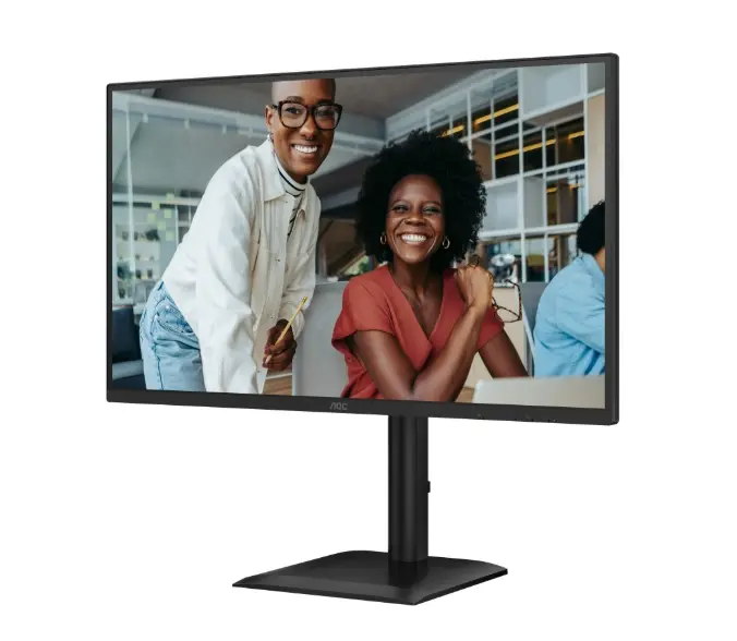 Монитор, AOC 27E4U, 27" IPS WLED, 1920x1080@120Hz, 4ms GtG, 300cd m/2, 1500:1, 20M:1 DCR, Adaptive Sync, FlickerFree, Anti Blue Light, 2Wx2, Tilt, Height Adjust, Pivot, Swivel, D-SUB, HDMI, USB Hub - image 4