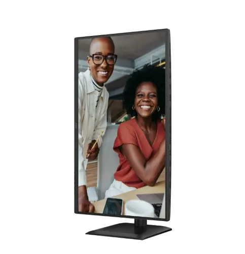 Монитор, AOC 27E4U, 27" IPS WLED, 1920x1080@120Hz, 4ms GtG, 300cd m/2, 1500:1, 20M:1 DCR, Adaptive Sync, FlickerFree, Anti Blue Light, 2Wx2, Tilt, Height Adjust, Pivot, Swivel, D-SUB, HDMI, USB Hub - image 9