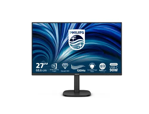 Монитор, Philips 27B2U3601, 27" IPS WLED, 2560x1440@120Hz, 4ms GtG, 350cd m/2, 1500:1, 50M:1 DCR, Adaptive Sync, FlickerFree, SoftBlue, 2Wx2, Tilt, Height Adjust, Pivot, Swivel, HDMI, DP, RJ45, USB hub - image 8