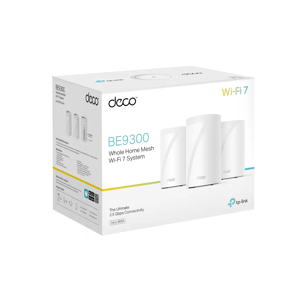 Меш система TP-Link Deco BE65 Wi-Fi 7 BE9300 - 3бр - image 6