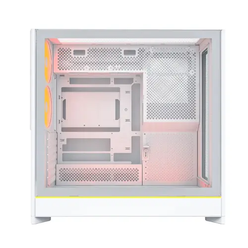 Montech кутия Case ATX - HS01 PRO (W) - 5 x 120 mm ARGB Fans, USB-C, White - image 5