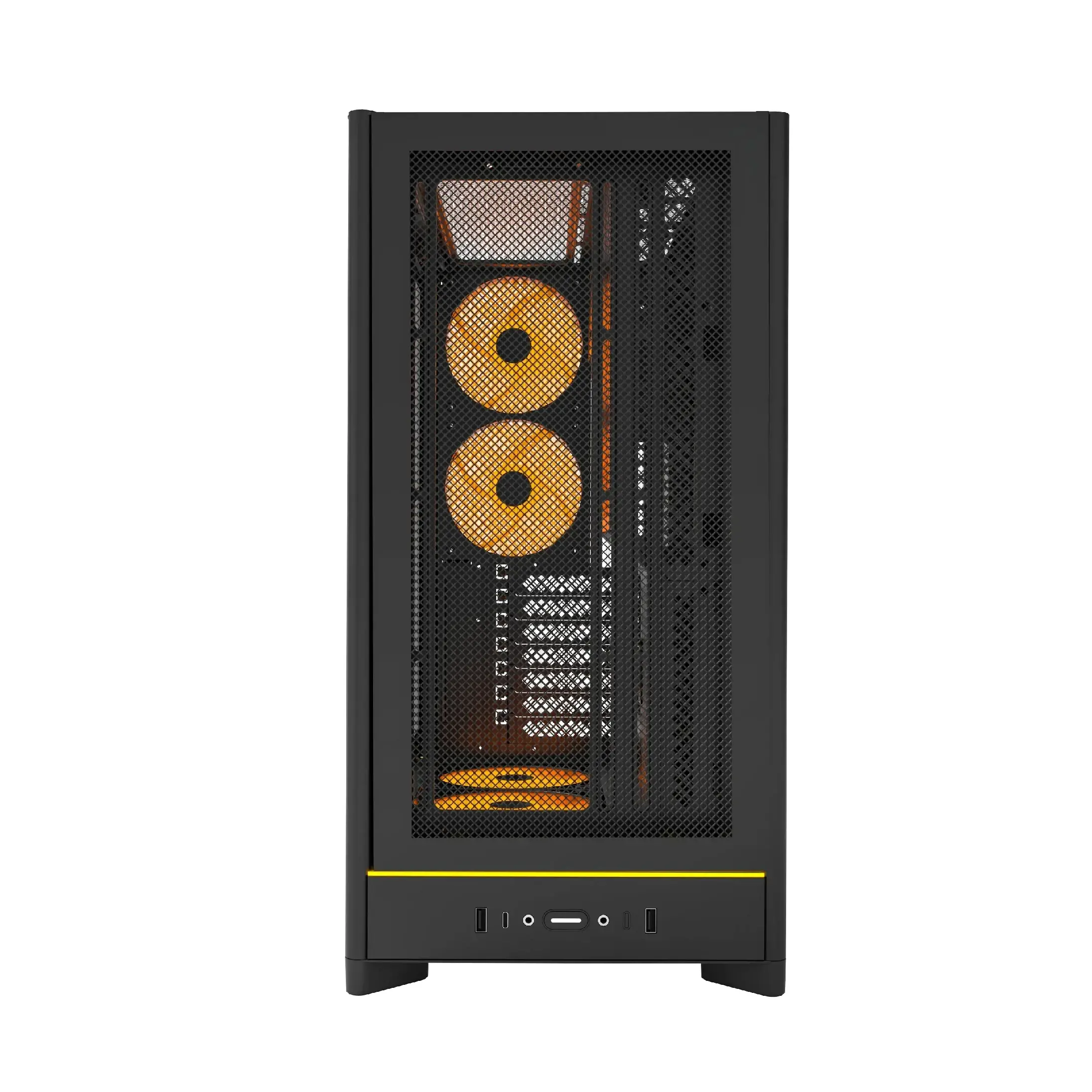 Montech κουτί Case ATX - HS01 PRO (B) - 5 x 120 mm ARGB Ανεμιστήρες, USB-C, Μαύρο - image 3
