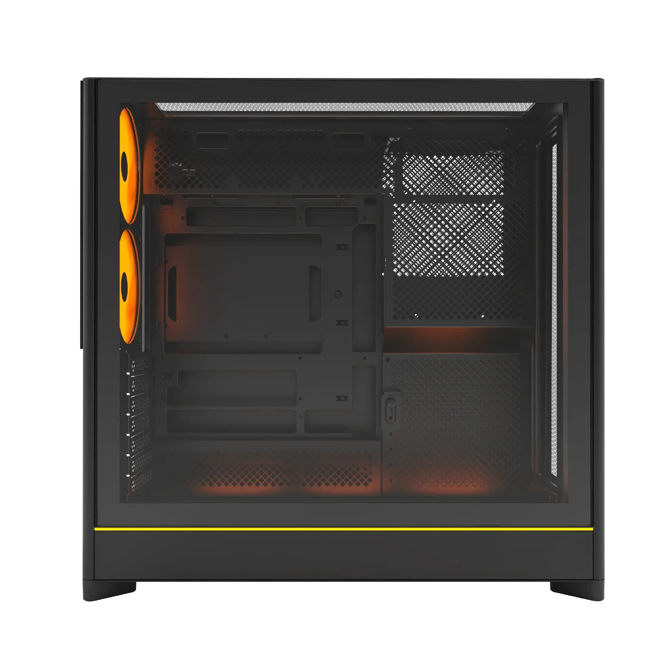 Montech кутия Case ATX - HS01 PRO (B) - 5 x 120 mm ARGB Fans, USB-C, Black - image 4