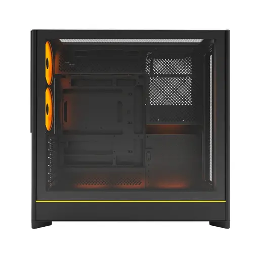 Montech carcasă Case ATX - HS01 PRO (B) - 5 x 120 mm ARGB Ventilatoare, USB-C, Negru - 5