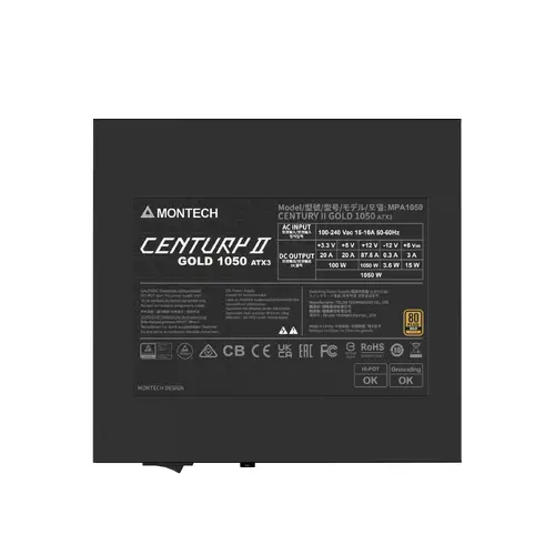 Montech захранване PSU ATX 3.1 1050W Gold - CENTURY II 1050W - image 3