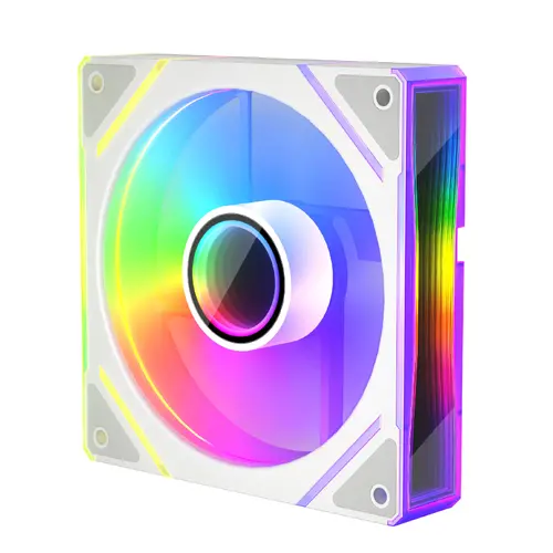 1stPlayer ανεμιστήρας Fan 120mm FC7R-WH - Infinity Mirror ARGB, REVERSE - Λευκό - 1