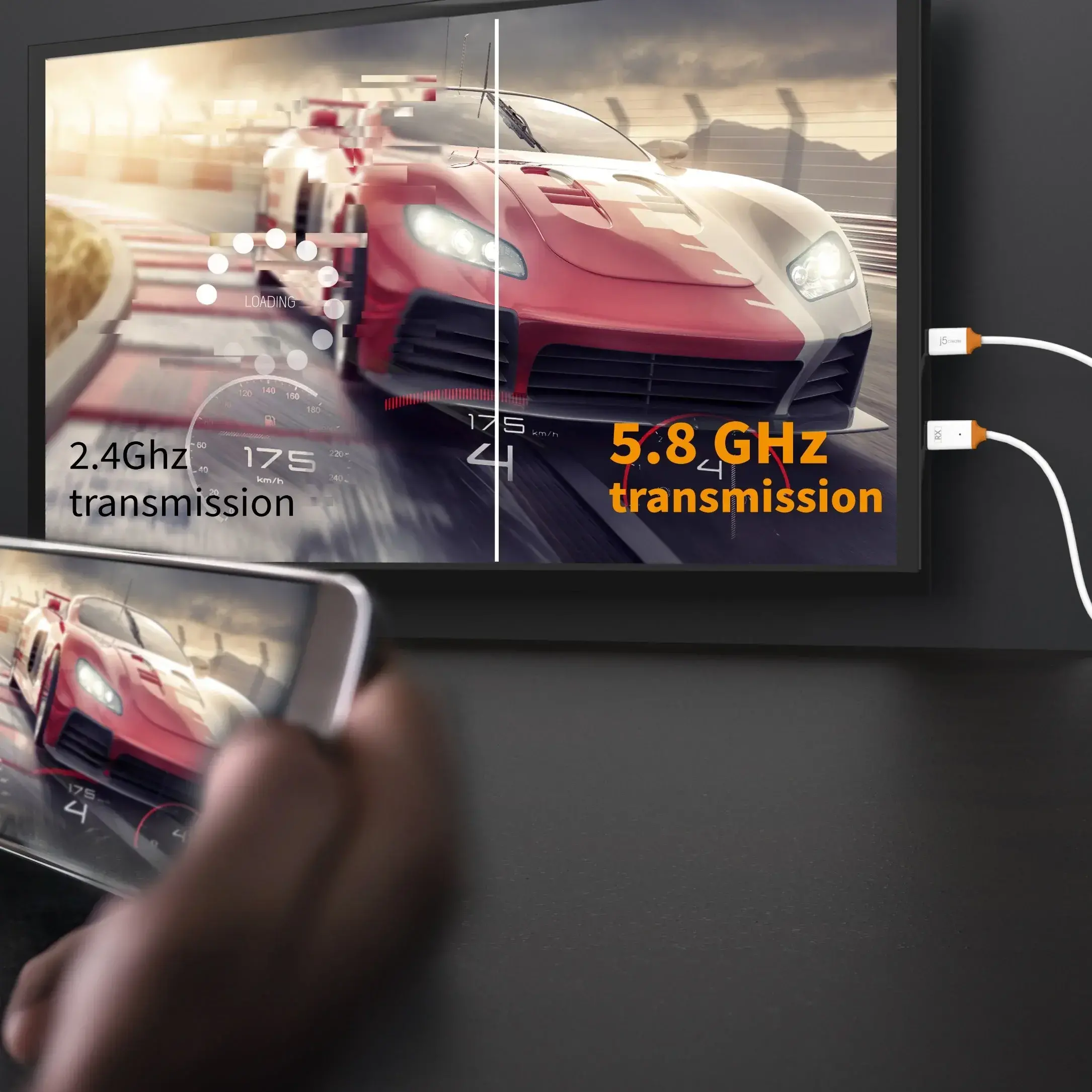j5 create JVAW61 Screencast Безжичен USB-C към HDMI екстендер - image 4
