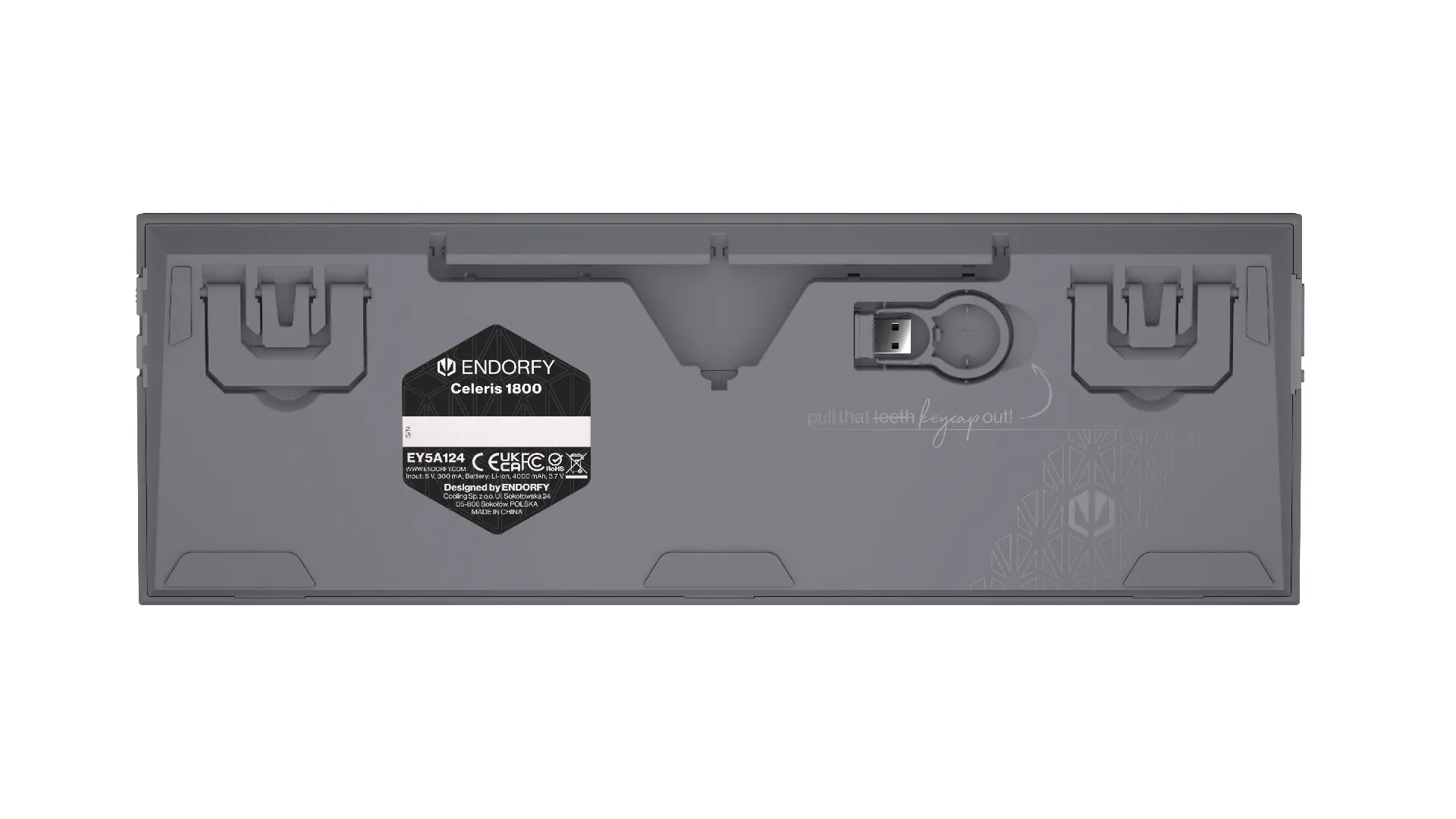 Геймърскa безжична механична клавиатура ENDORFY Celeris 1800 - Endorfy Yellow Switch - Full Size - image 10