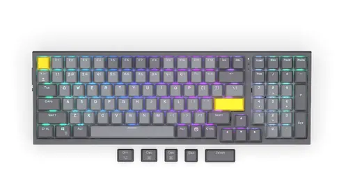 Геймърскa безжична механична клавиатура ENDORFY Celeris 1800 - Endorfy Yellow Switch - Full Size