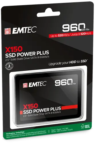 Твърд диск, EMTEC SSD X150 960G 2.5INCH - image 2