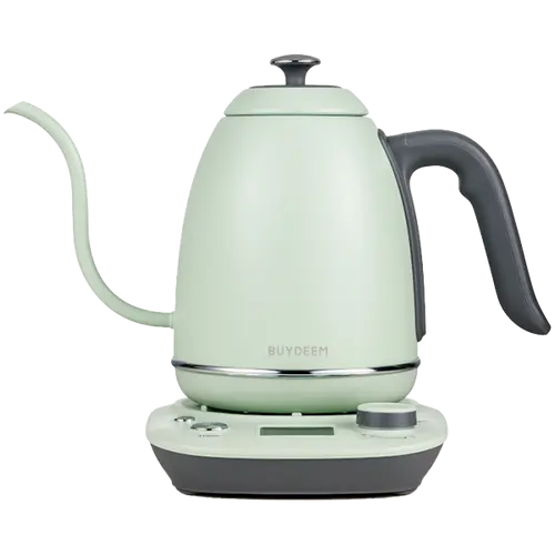 BUYDEEM Fierbător electric cu gât de lebădă pentru cafea, model K821, culoare Cozy Greenish EU - 1