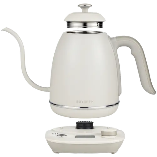 BUYDEEM Fierbător electric cu gât de lebădă pentru cafea, model K821, culoare Oat White EU - 2