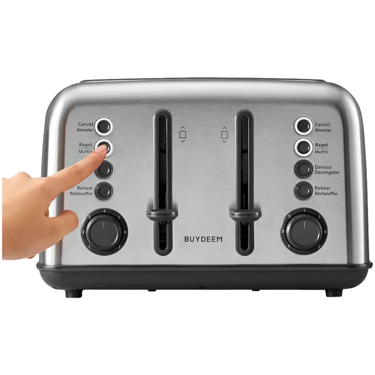 BUYDEEM 4 Slice Toaster, model DT640E, color Stainless Stell, EU - image 2