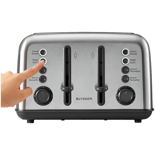 BUYDEEM 4 Slice Toaster, model DT640E, color Stainless Stell, EU - image 2