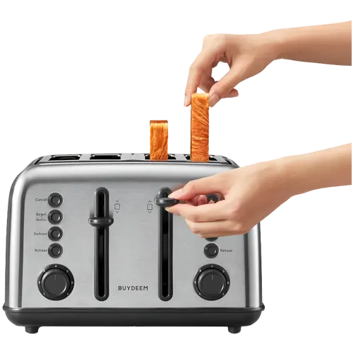 BUYDEEM 4 Slice Toaster, model DT640E, color Stainless Stell, EU - image 3