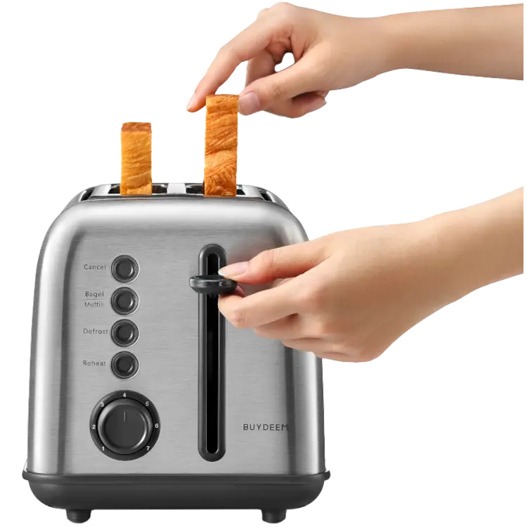 BUYDEEM 2 Slice Toaster, model DT620E, color Stainless Steel, EU - image 3