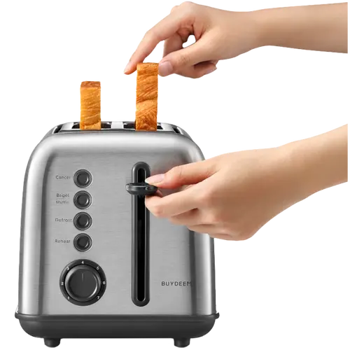 BUYDEEM 2 Slice Toaster, model DT620E, color Stainless Steel, EU - image 3