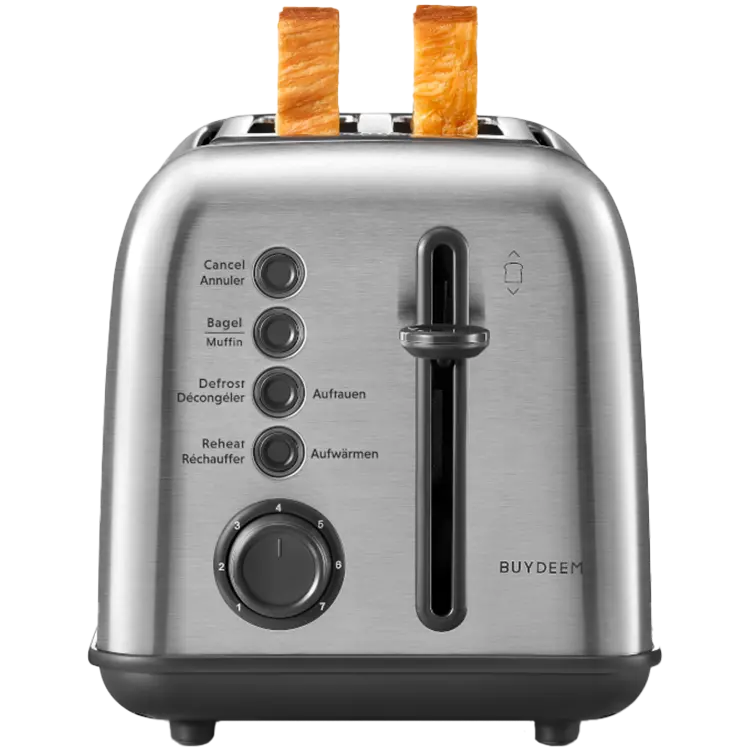 BUYDEEM 2 Slice Toaster, model DT620E, color Stainless Steel, EU - image 5