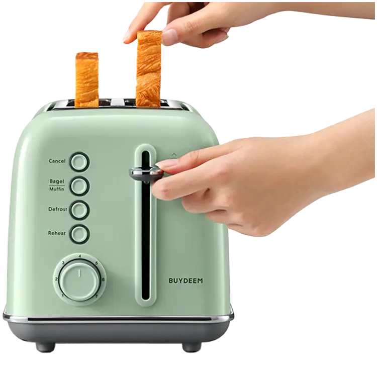 BUYDEEM 2 Slice Toaster, model DT620E, color Cozy Greenish, EU - image 1