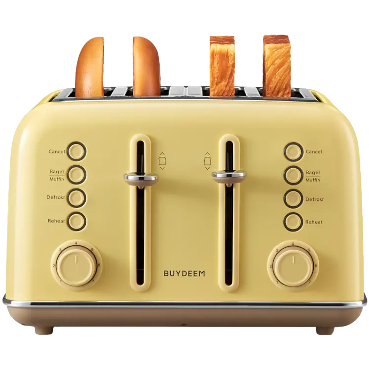 BUYDEEM 4 Slice Toaster, model DT640E, color Mellow Yellow, EU - image 2